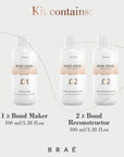 Bond Angel Plex Effect Kit de tratamiento para blanquear y proteger la coloración para todo tipo de cabello - 100ml Paso 1, 2, 2
